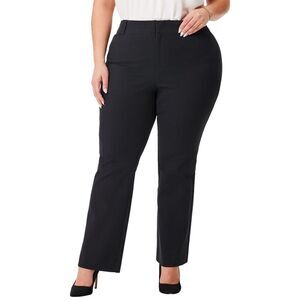 Nic+Zoe Womens Plus Demi Boot Ankle Plaza Pant